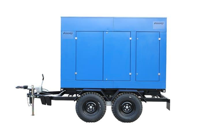 Дизельный генератор Азимут ЭД-120С-Т400-2РКМ16 в кожухе на шасси с АВР 6RT80-132D