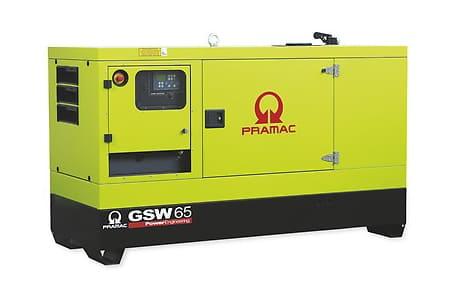 Дизельный генератор Pramac GSW65P в кожухе на шасси 1103A-33TG2