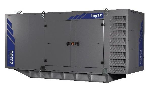 Дизельный генератор Hertz HG 631 DC в кожухе на шасси с АВР DP180LA