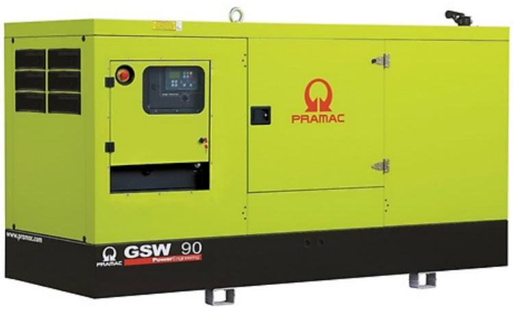 Дизельный генератор Pramac GSW90I в кожухе на шасси NEF45SM3