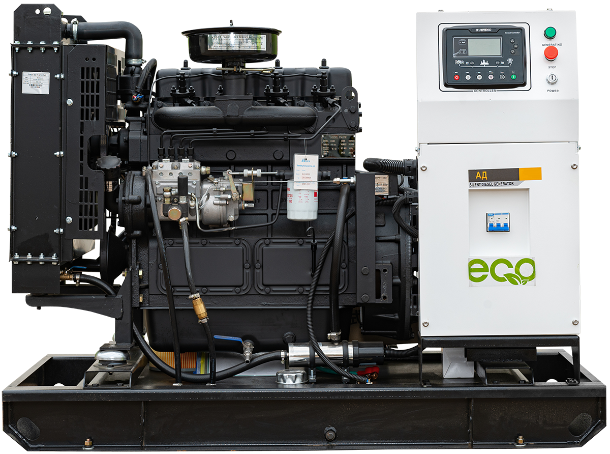 Дизельный генератор EcoPower Ricardo 40 кВт открытая