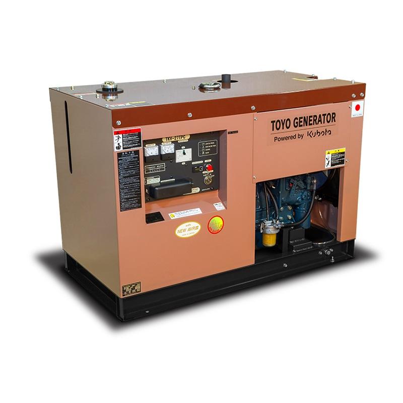 Дизельный генератор Toyo TKV-27TPC в кожухе на шасси с АВР V1305