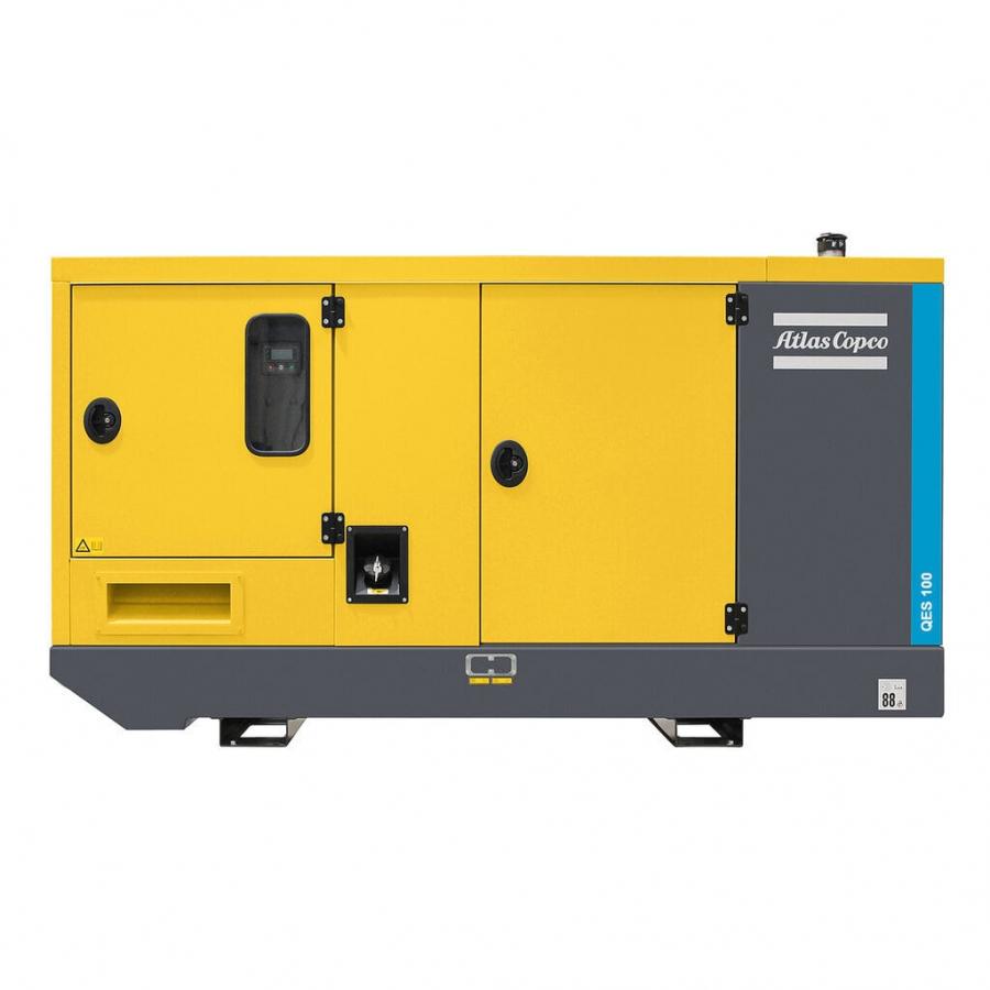 Дизельный генератор Atlas Copco QES 100 в кожухе на шасси с АВР 4045HF120