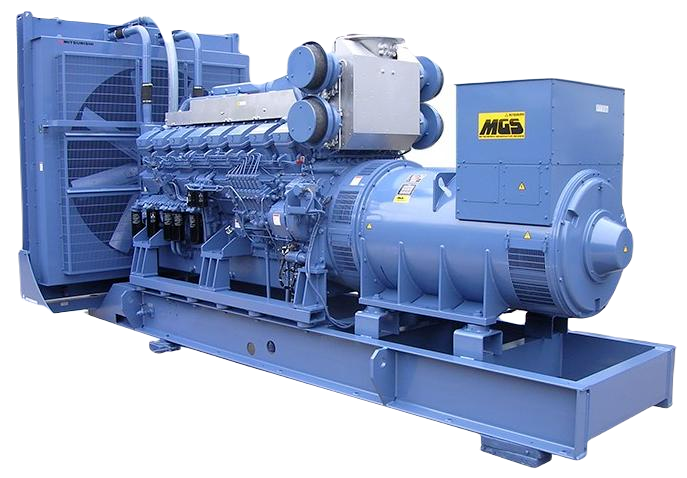 Дизель-генераторная установка Mitsubishi 2000 кВт открытая