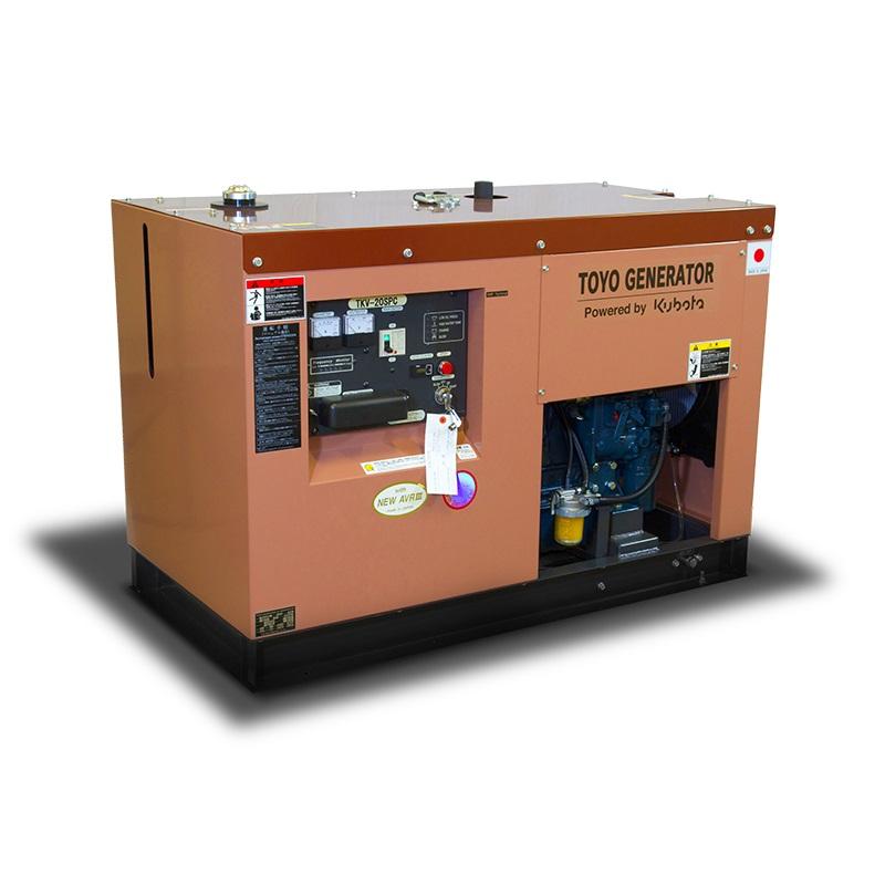 Дизельный генератор Toyo TKV-20SPC в кожухе с АВР V1305