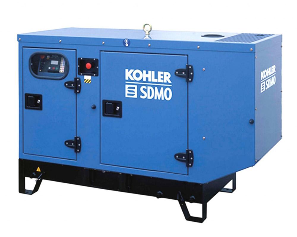Дизельный генератор KOHLER-SDMO K27 в кожухе на шасси с АВР KDI2504TM