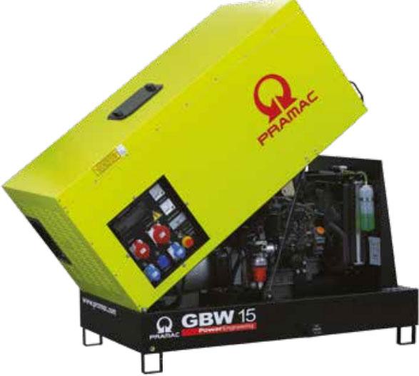 Дизельный генератор Pramac GBW45Y в кожухе на шасси ECO/P32-3S/4