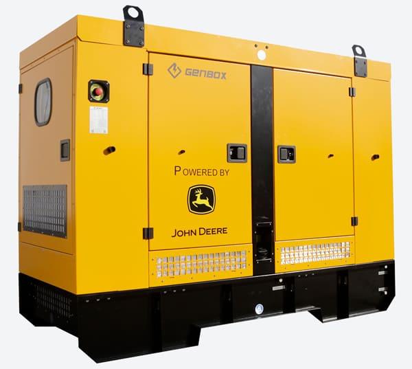 Дизельный генератор Genbox JD160-S в кожухе на шасси с АВР 6068HFU20