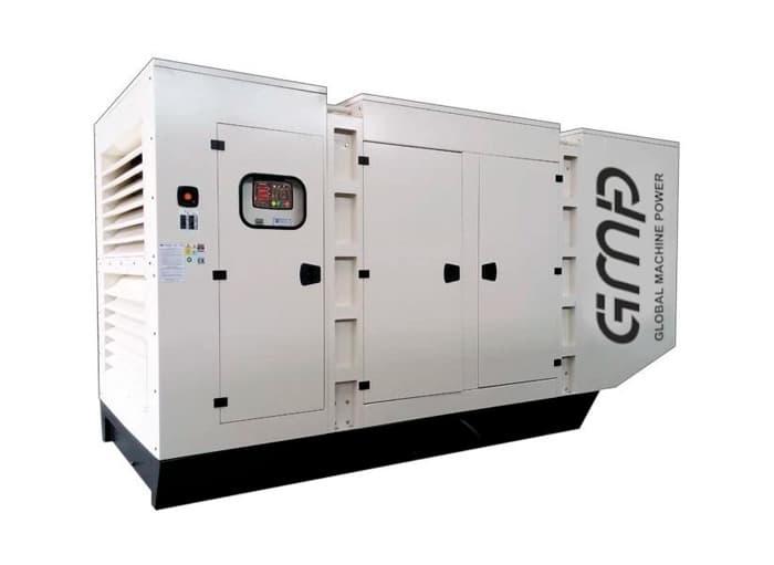 Дизельный генератор GMP 330DMC в кожухе на шасси с АВР P126TI-II