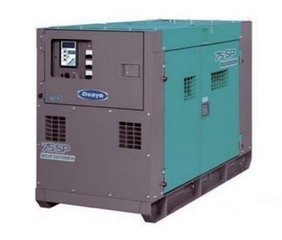 Дизельный генератор Denyo DCA-75SPI в кожухе на шасси A-6BG1