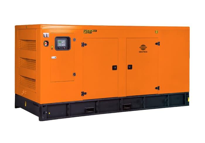 Дизельный генератор Goodmash GD275CS в кожухе на шасси SC9D340D2