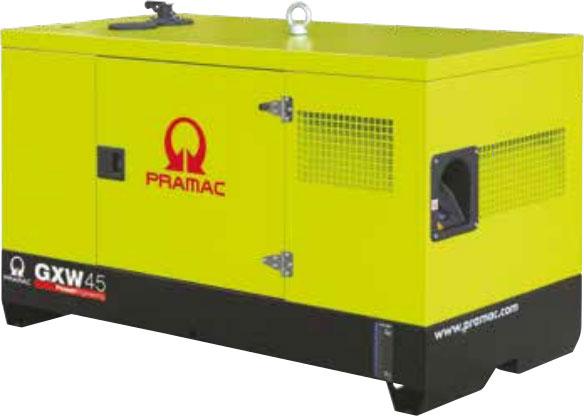 Дизельный генератор Pramac GXW45W в кожухе на шасси с АВР WP 4.3 D38E2