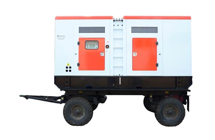 Дизельный генератор Азимут ЭД-520С-Т400-2РКМ18 в кожухе на шасси с АВР 2806A-E18TAG2