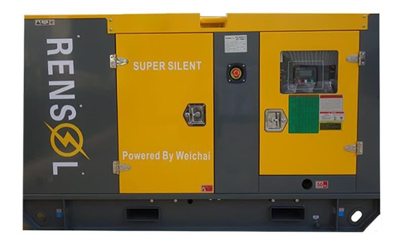 Дизельный генератор Rensol RW50HC в кожухе с АВР WP2.3D48E200