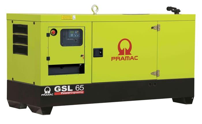 Дизельный генератор Pramac GSL65D в кожухе на шасси с АВР BF4M2011C