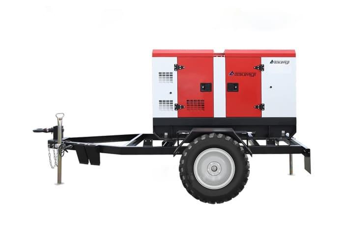 Дизельный генератор Азимут ЭД-512С-Т400-1РКМ22 в кожухе на шасси DC16 093A 02 54
