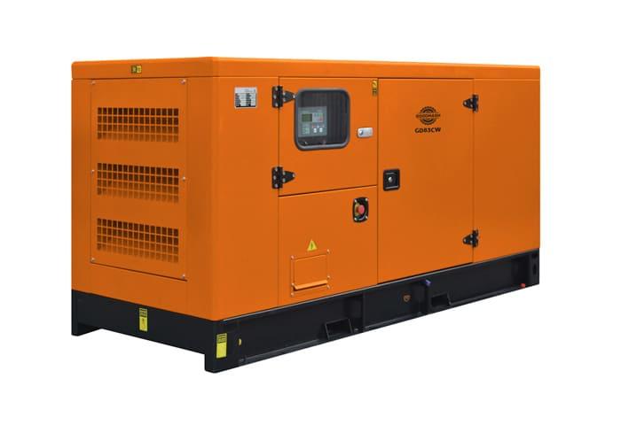 Дизельный генератор Goodmash GD83CW в кожухе с АВР WP4.1D80E200
