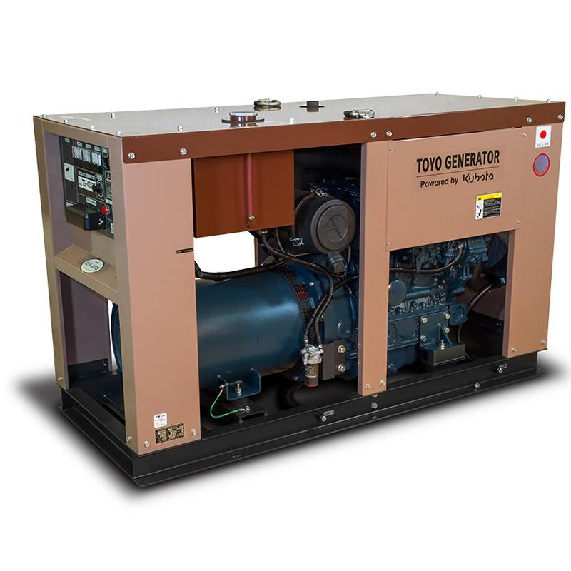 Дизельный генератор Toyo TG-30SPC в кожухе на шасси с АВР V3300