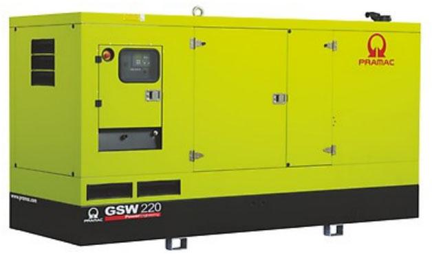 Дизельный генератор Pramac GSW220V в кожухе на шасси TAD733GE