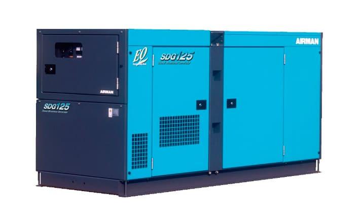 Дизельный генератор Airman SDG125S в кожухе с АВР J08C-UP