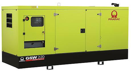 Дизельный генератор Pramac GSW220P в кожухе с АВР 1106A-70TAG4