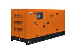 Дизельный генератор Goodmash GD50CW в кожухе на шасси с АВР WP2.3D48E200
