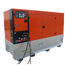 Дизельный генератор EUROPOWER EPSR 180 TDE в кожухе на шасси с АВР TAD732GE