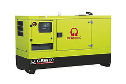 Дизельный генератор Pramac GSW80P в кожухе на шасси 1104A-44TG2