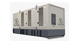 Дизельный генератор ELCOS GE.DW.900/800.SS в кожухе на шасси DP222 CB