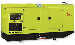 Дизельный генератор Pramac GSW510DO в кожухе на шасси с АВР DP158LC