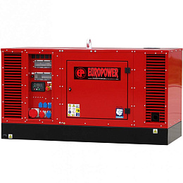 Дизельный генератор EUROPOWER EPS 44 TDE в кожухе с АВР V3800DIT E3BG-EUP-1