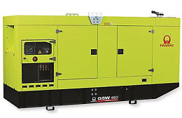 Дизельный генератор Pramac GSW460I в кожухе на шасси C13TE3A