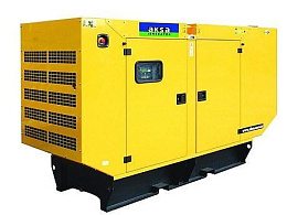 Дизельный генератор Aksa APD 200 C в кожухе на шасси 6CTA8.3G2