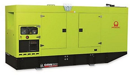 Дизельный генератор Pramac GSW600V в кожухе на шасси TAD1642GE