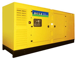 Дизельный генератор Aksa AC 825 в кожухе на шасси с АВР VTA28G6