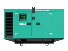 Дизельный генератор Energo AD135-T400C-S в кожухе на шасси с АВР 6BTAA5.9G2