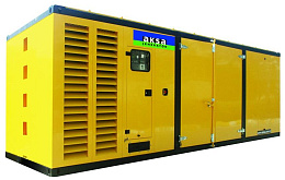 Дизельный генератор Aksa APD 1100 M в кожухе с АВР S12HPTA