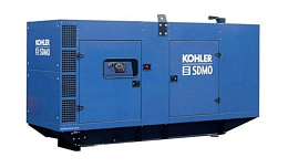 Дизельный генератор KOHLER-SDMO D440II в кожухе на шасси P158LE