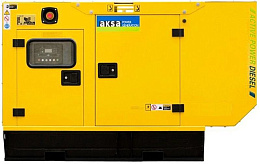 Дизельный генератор Aksa APD 44 A в кожухе на шасси с АВР A3CRX32T