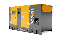 Дизельный генератор Rensol RW110HC в кожухе на шасси WP4.1D100E200