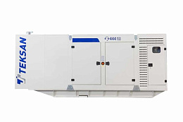 Дизельный генератор Teksan TJ1000DW в кожухе на шасси с АВР DP222CC