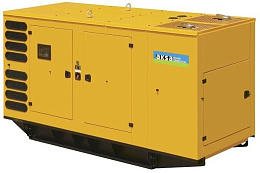 Дизельный генератор Aksa APD 275 P в кожухе на шасси с АВР 1506A-E88TAG3