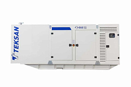 Дизельный генератор Teksan TJ830DW в кожухе на шасси с АВР DP222LC
